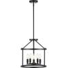 SAFAVIEH Lighting Collection Navassa Black 5-Light Adjustable Pendant Chandelier Hanging Light Fixture, Ideal for Dining Room, Kitchen Island, Entryway (LED Bulbs Included)