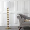 SAFAVIEH Lighting Collection Reflections Modern Farmhouse Stacked Ball Brass 59-inch Living Room Bedroom Home Office Standing Floor Lamp (LED Bulb Included)(Brass)