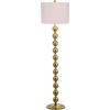 SAFAVIEH Lighting Collection Reflections Modern Farmhouse Stacked Ball Brass 59-inch Living Room Bedroom Home Office Standing Floor Lamp (LED Bulb Included)(Brass)