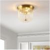 SAFAVIEH Lighting Collection Sarella Glam Gold Beaded Flush Mount (LED Bulbs Included)