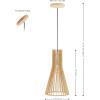 SAFAVIEH Lighting Collection Sonjay Natural Adjustable Pendant Hanging Light Fixture, Ideal for Dining Room, Kitchen Island, Entryway (LED Bulb Included)