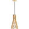 SAFAVIEH Lighting Collection Sonjay Natural Adjustable Pendant Hanging Light Fixture, Ideal for Dining Room, Kitchen Island, Entryway (LED Bulb Included)