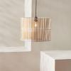 SAFAVIEH Lighting Collection Valley White Washed Adjustable Pendant Hanging Light Fixture, Ideal for Dining Room, Kitchen Island, Entryway (LED Bulb Included)(White Washed)