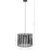 SAFAVIEH Lighting Collection Valley White Washed Adjustable Pendant Hanging Light Fixture, Ideal for Dining Room, Kitchen Island, Entryway (LED Bulb Included)(Black)