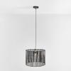 SAFAVIEH Lighting Collection Valley White Washed Adjustable Pendant Hanging Light Fixture, Ideal for Dining Room, Kitchen Island, Entryway (LED Bulb Included)(Black)