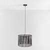 SAFAVIEH Lighting Collection Valley White Washed Adjustable Pendant Hanging Light Fixture, Ideal for Dining Room, Kitchen Island, Entryway (LED Bulb Included)(Black)
