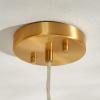SAFAVIEH Lighting Collection Warden Contemporary Gold/Clear 11-inch Pendant
