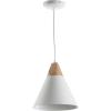 SAFAVIEH PND4030D Home Collection Cila Brown Pendant Light, White/Natural(White / Natural)