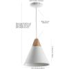 SAFAVIEH PND4030D Home Collection Cila Brown Pendant Light, White/Natural(White / Natural)