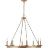 Safavieh CHA4016A Fauna Oil-Rubbed Bronze 8-Light Linear