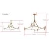 Safavieh Lighting Collection Hegarty Gold Chandelier