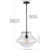 Safavieh Lighting Collection Oslen Oil Rubbed Bronze Adjustable Pendant (LED Bulb Included)