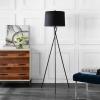 Safavieh Lighting Collection Parsen Black Tripod 62-inch Floor Lamp (LED Bulb Included)