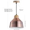 Safavieh PND4031A Home Collection Dajana Nickel Brown Pendant Light(Copper)