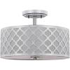 SAFAVIEH Collection Kora Quatrefoil 3 15″ Flush Mount Light(Chrome)