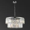 SAFAVIEH Couture Lighting Collection Karissa Art Deco Glam Chrome 2-Tier Crystal Chandelier