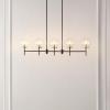 SAFAVIEH Lighting Collection Mylah Oil-Rubbed Bronze 5-Light Adjustable Pendant Chandelier Hanging Light Fixture, Ideal for Dining Room, Kitchen Island, Entryway (LED Bulbs Included)