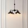 SAFAVIEH Lighting Collection Westlyn Industrial Bronze/Black 4-Light Hanging Adjustable Chandelier Light Fixture (LED Bulbs Included)