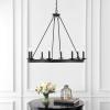 Safavieh CHA4016A Fauna Oil-Rubbed Bronze 8-Light Linear, Oil Rub Bronze(Oil Rub Bronze)