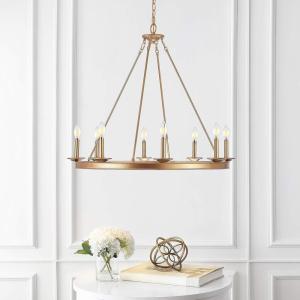 Safavieh CHA4016A Fauna Oil-Rubbed Bronze 8-Light Linear