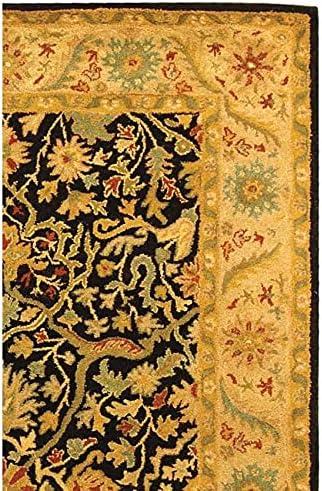 image:imageSAFAVIEH Antiquity Collection Area Rug 5 x 8 Ivory Handmade Traditional Oriental Wool Ideal for High Traffic Areas in Living Room Bedroom AT14ABlack