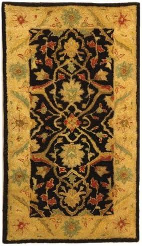 image:imageSAFAVIEH Antiquity Collection Area Rug 5 x 8 Ivory Handmade Traditional Oriental Wool Ideal for High Traffic Areas in Living Room Bedroom AT14ABlack