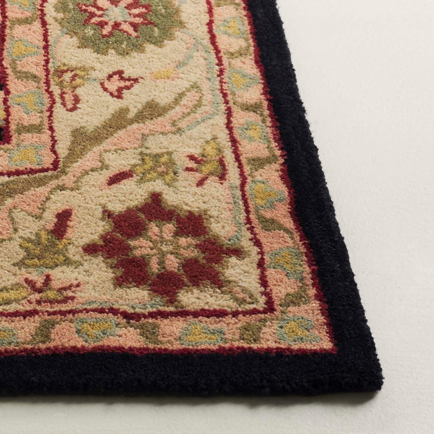 image:imageSAFAVIEH Antiquity Collection Area Rug 5 x 8 Ivory Handmade Traditional Oriental Wool Ideal for High Traffic Areas in Living Room Bedroom AT14ABlack