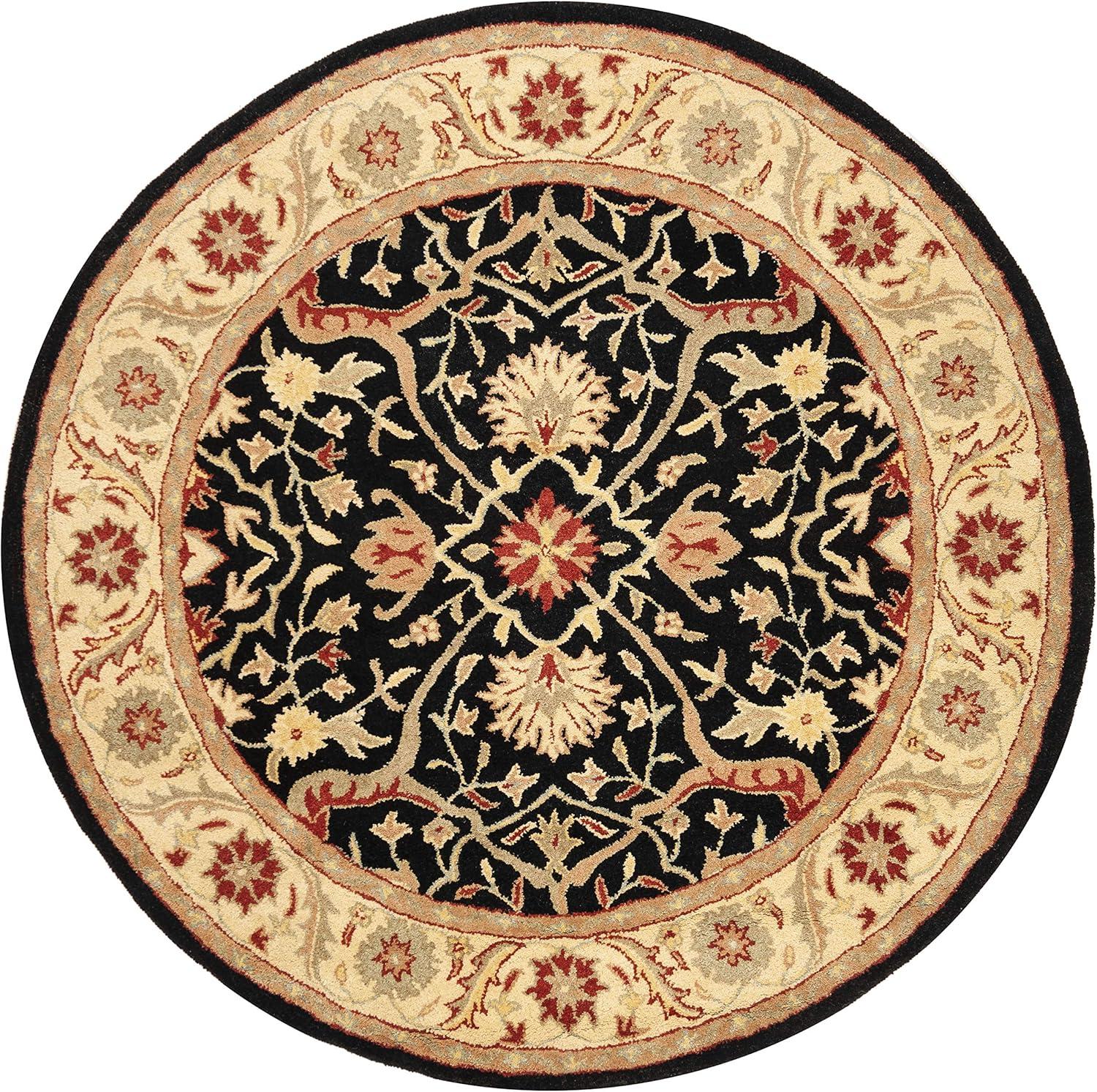 image:imageSAFAVIEH Antiquity Collection Area Rug 5 x 8 Ivory Handmade Traditional Oriental Wool Ideal for High Traffic Areas in Living Room Bedroom AT14ABlack