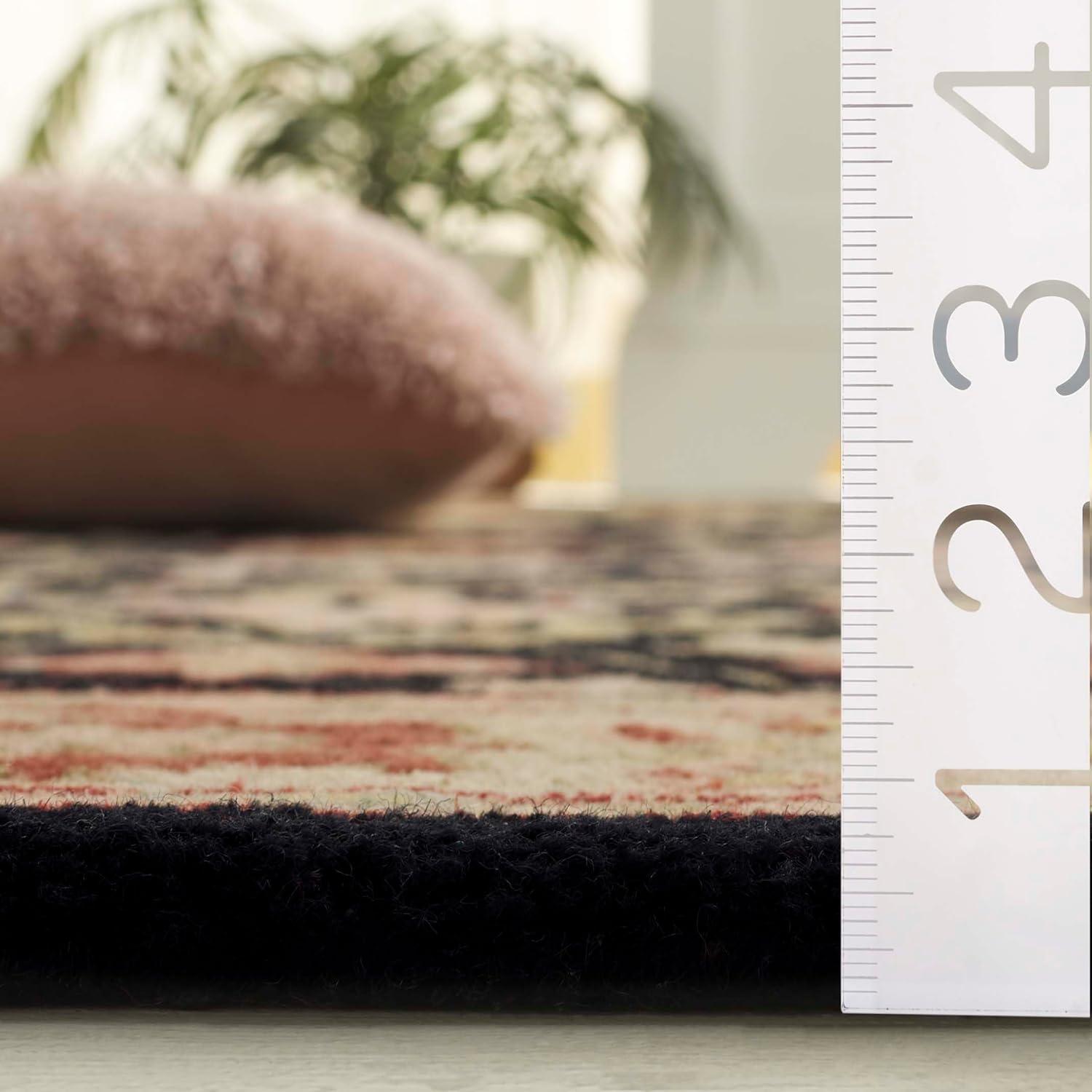 image:imageSAFAVIEH Antiquity Collection Area Rug 5 x 8 Ivory Handmade Traditional Oriental Wool Ideal for High Traffic Areas in Living Room Bedroom AT14ABlack