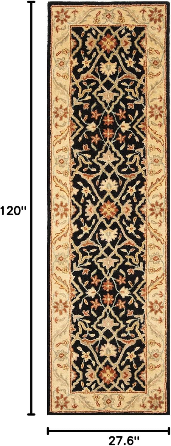 image:imageSAFAVIEH Antiquity Collection Area Rug 5 x 8 Ivory Handmade Traditional Oriental Wool Ideal for High Traffic Areas in Living Room Bedroom AT14ABlack