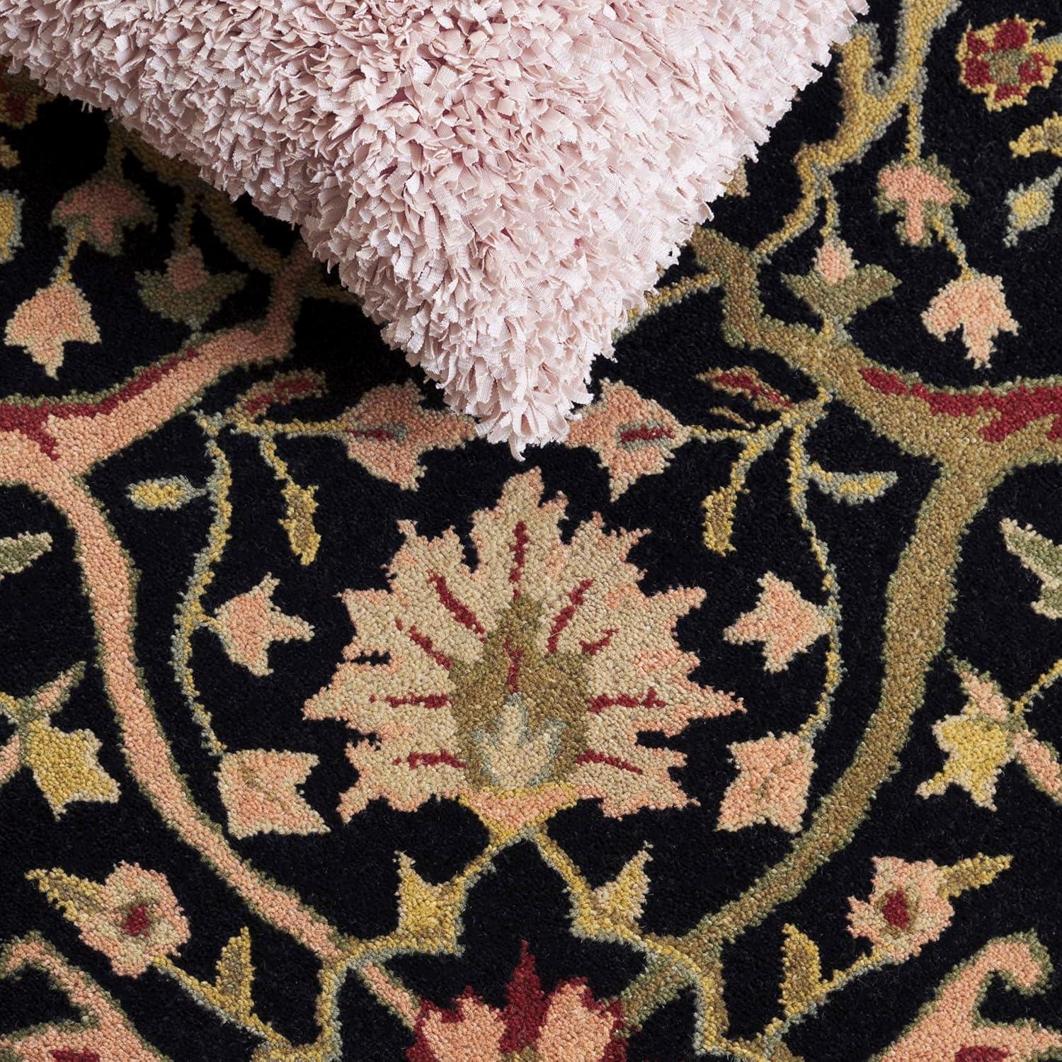 image:imageSAFAVIEH Antiquity Collection Area Rug 5 x 8 Ivory Handmade Traditional Oriental Wool Ideal for High Traffic Areas in Living Room Bedroom AT14ABlack