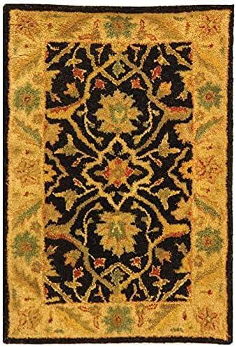 image:imageSAFAVIEH Antiquity Collection Area Rug 5 x 8 Ivory Handmade Traditional Oriental Wool Ideal for High Traffic Areas in Living Room Bedroom AT14ABlack
