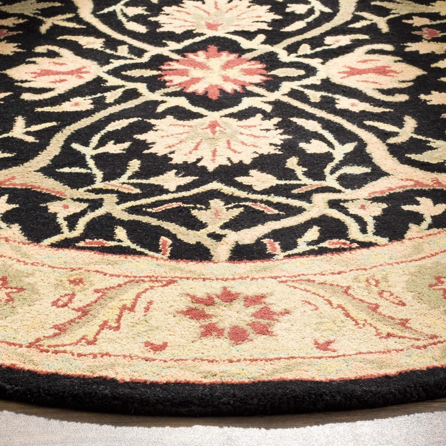 image:imageSAFAVIEH Antiquity Collection Area Rug 5 x 8 Ivory Handmade Traditional Oriental Wool Ideal for High Traffic Areas in Living Room Bedroom AT14ABlack