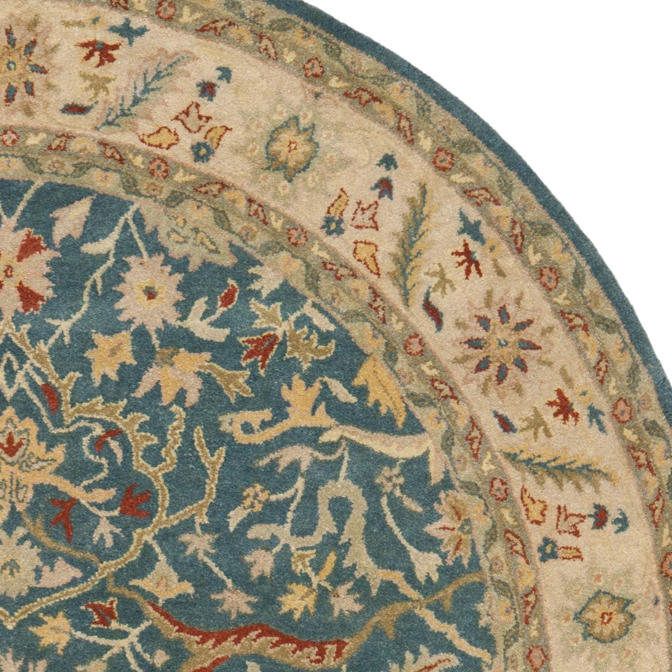 image:imageSAFAVIEH Antiquity Collection Area Rug 5 x 8 Ivory Handmade Traditional Oriental Wool Ideal for High Traffic Areas in Living Room Bedroom AT14ABlue
