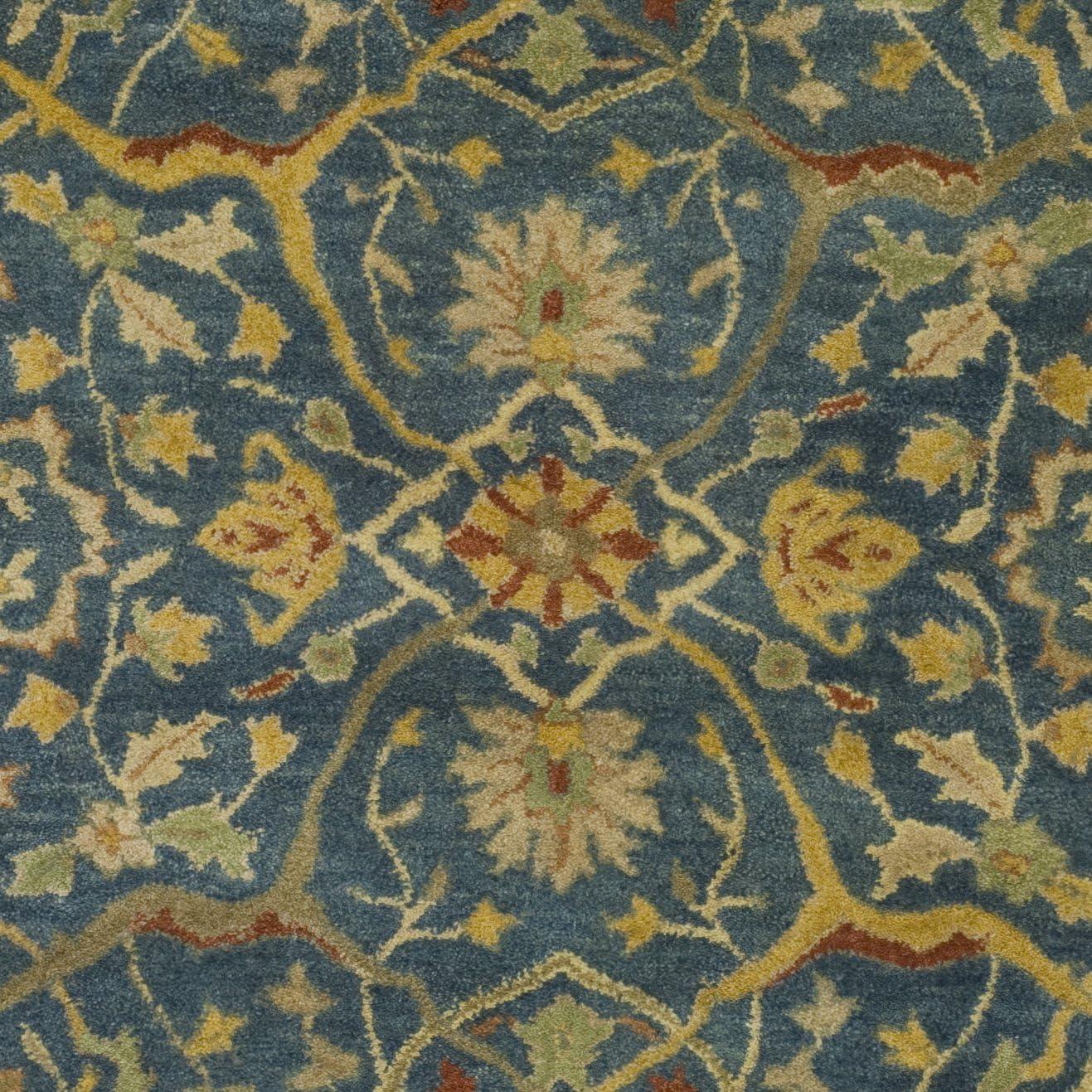 image:imageSAFAVIEH Antiquity Collection Area Rug 5 x 8 Ivory Handmade Traditional Oriental Wool Ideal for High Traffic Areas in Living Room Bedroom AT14ABlue