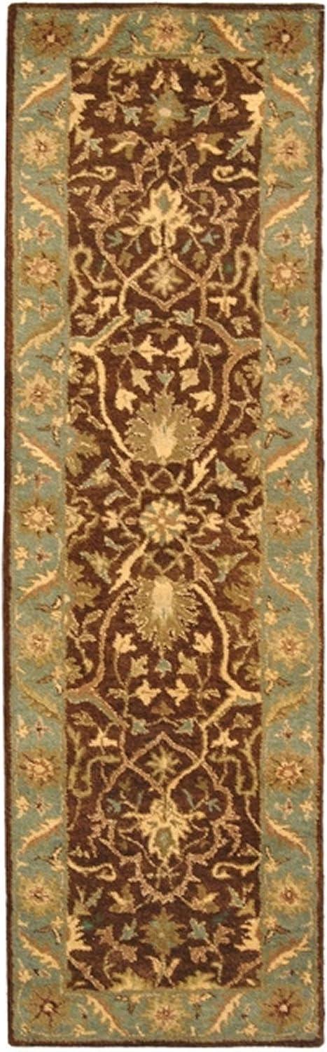 image:imageSAFAVIEH Antiquity Collection Area Rug 5 x 8 Ivory Handmade Traditional Oriental Wool Ideal for High Traffic Areas in Living Room Bedroom AT14ABrownGreen