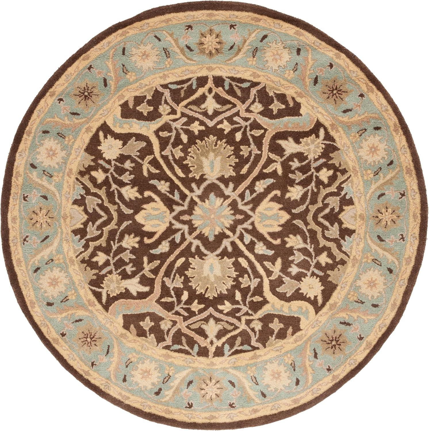 image:imageSAFAVIEH Antiquity Collection Area Rug 5 x 8 Ivory Handmade Traditional Oriental Wool Ideal for High Traffic Areas in Living Room Bedroom AT14ABrownGreen