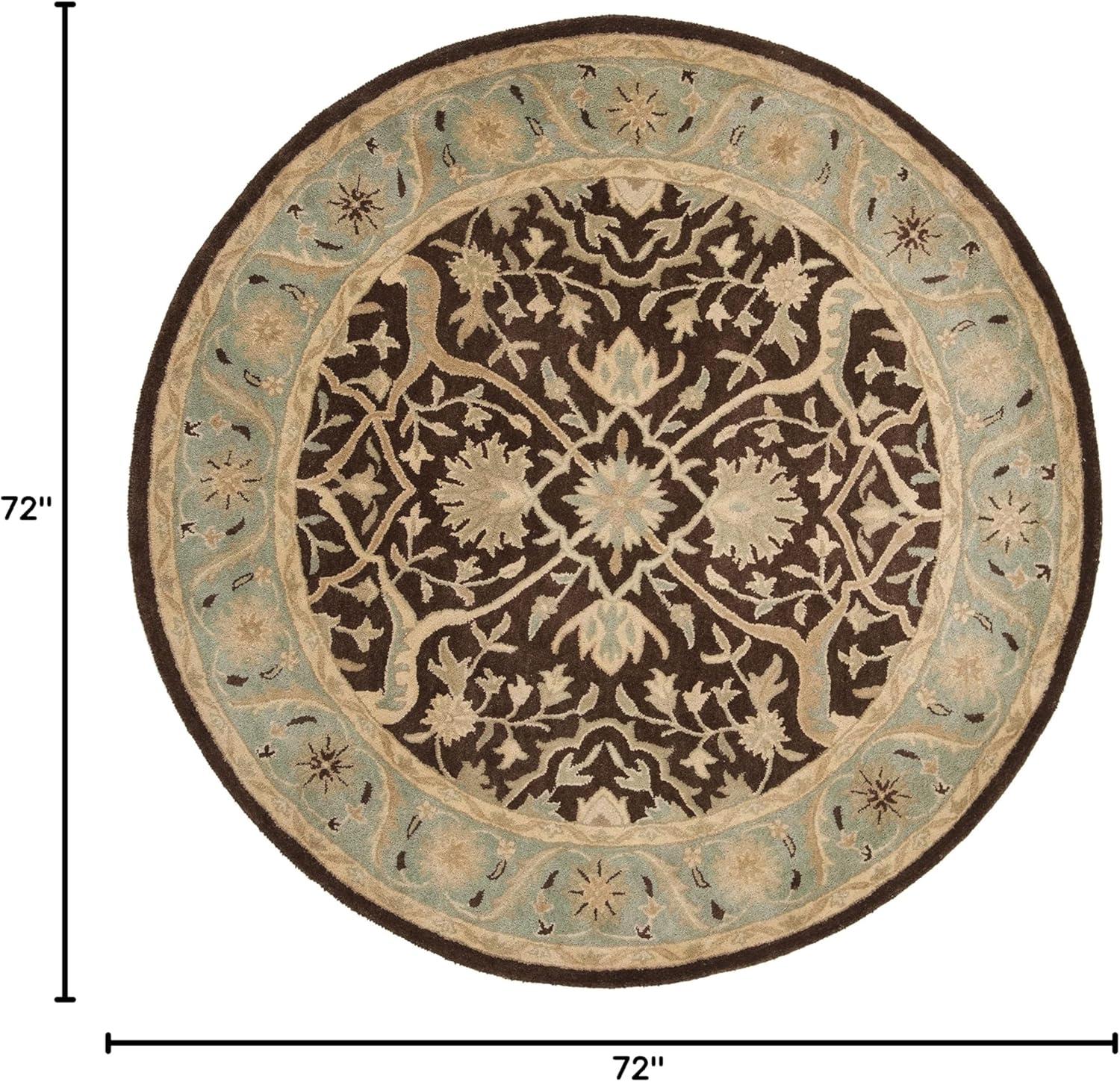 image:imageSAFAVIEH Antiquity Collection Area Rug 5 x 8 Ivory Handmade Traditional Oriental Wool Ideal for High Traffic Areas in Living Room Bedroom AT14ABrownGreen