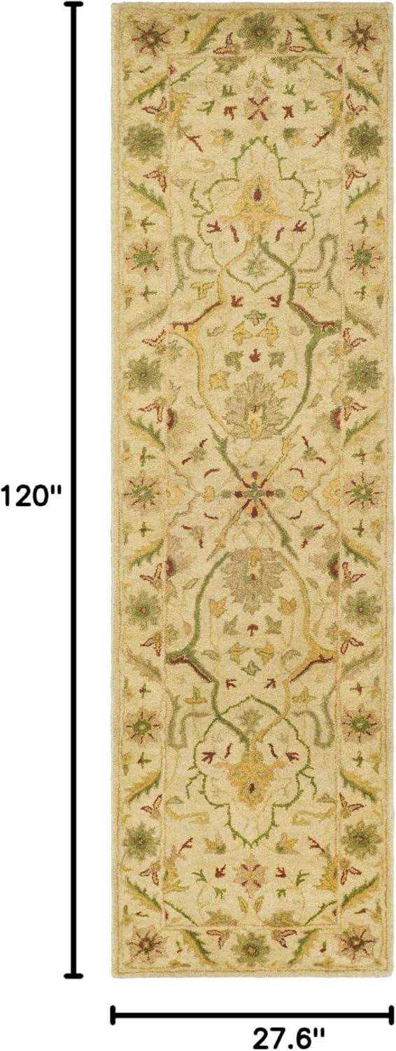 image:imageSAFAVIEH Antiquity Collection Area Rug 5 x 8 Ivory Handmade Traditional Oriental Wool Ideal for High Traffic Areas in Living Room Bedroom AT14AIvory
