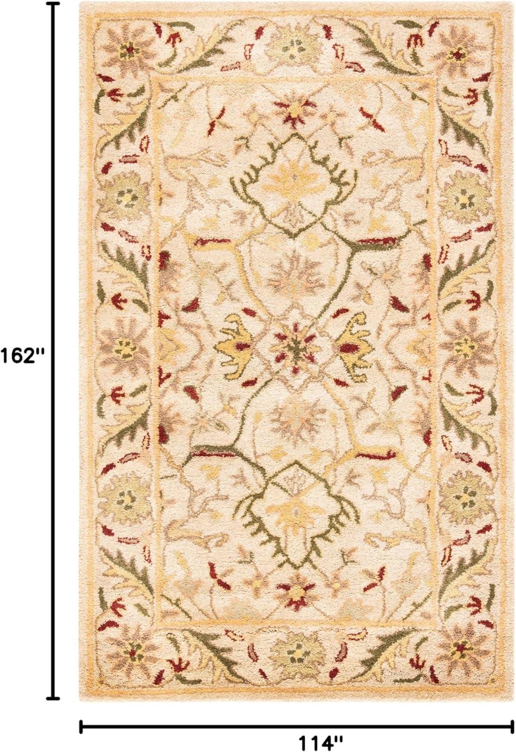 image:imageSAFAVIEH Antiquity Collection Area Rug 5 x 8 Ivory Handmade Traditional Oriental Wool Ideal for High Traffic Areas in Living Room Bedroom AT14AIvory