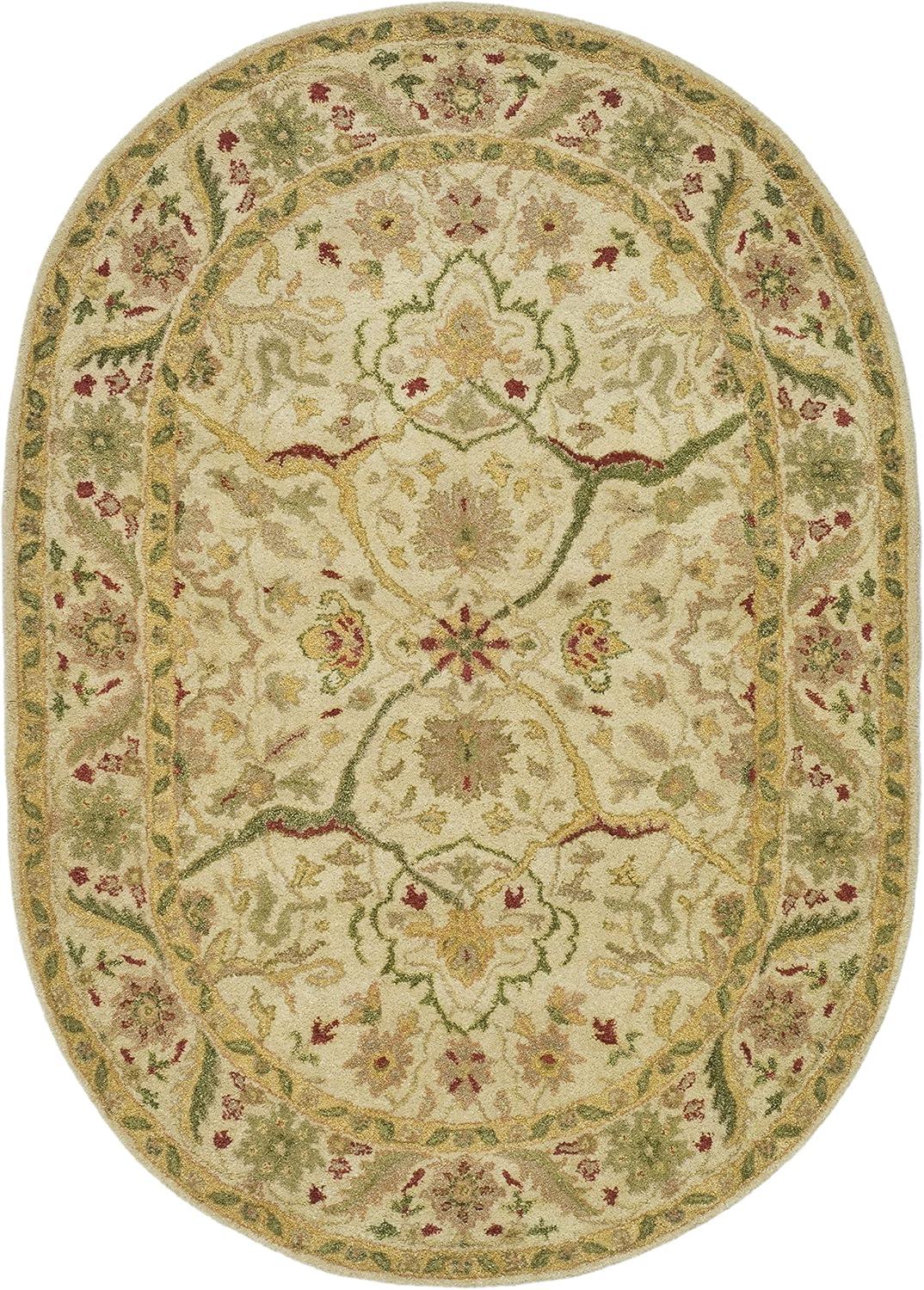image:imageSAFAVIEH Antiquity Collection Area Rug 5 x 8 Ivory Handmade Traditional Oriental Wool Ideal for High Traffic Areas in Living Room Bedroom AT14AIvory