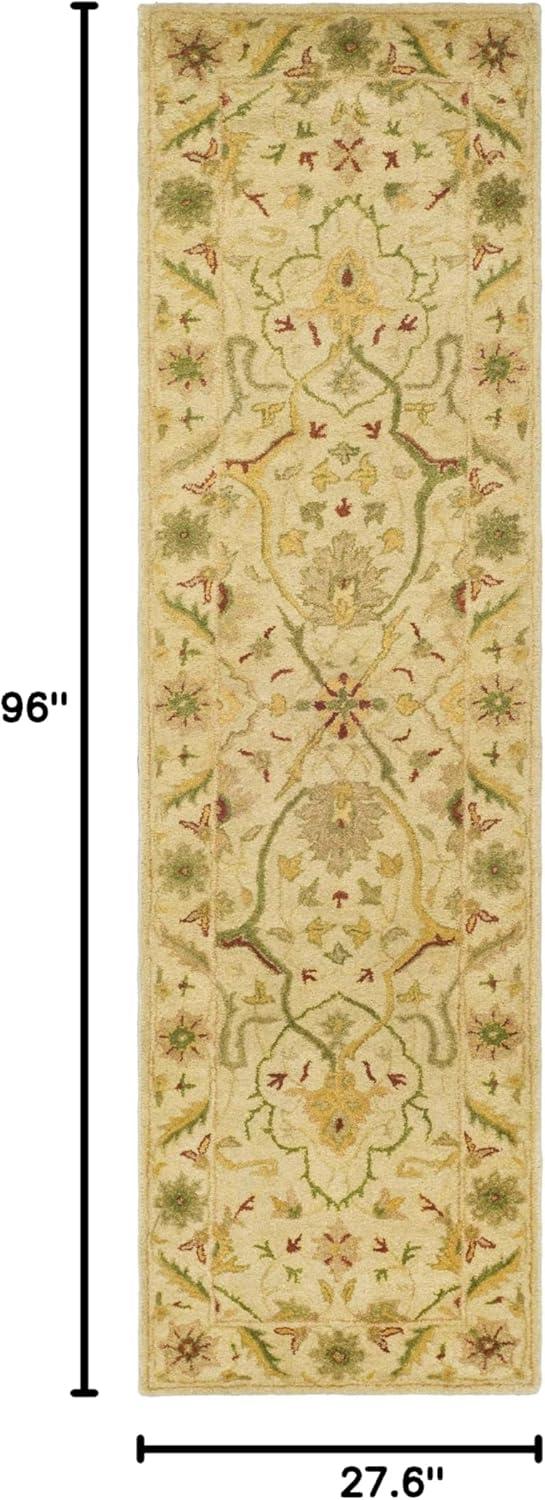 image:imageSAFAVIEH Antiquity Collection Area Rug 5 x 8 Ivory Handmade Traditional Oriental Wool Ideal for High Traffic Areas in Living Room Bedroom AT14AIvory