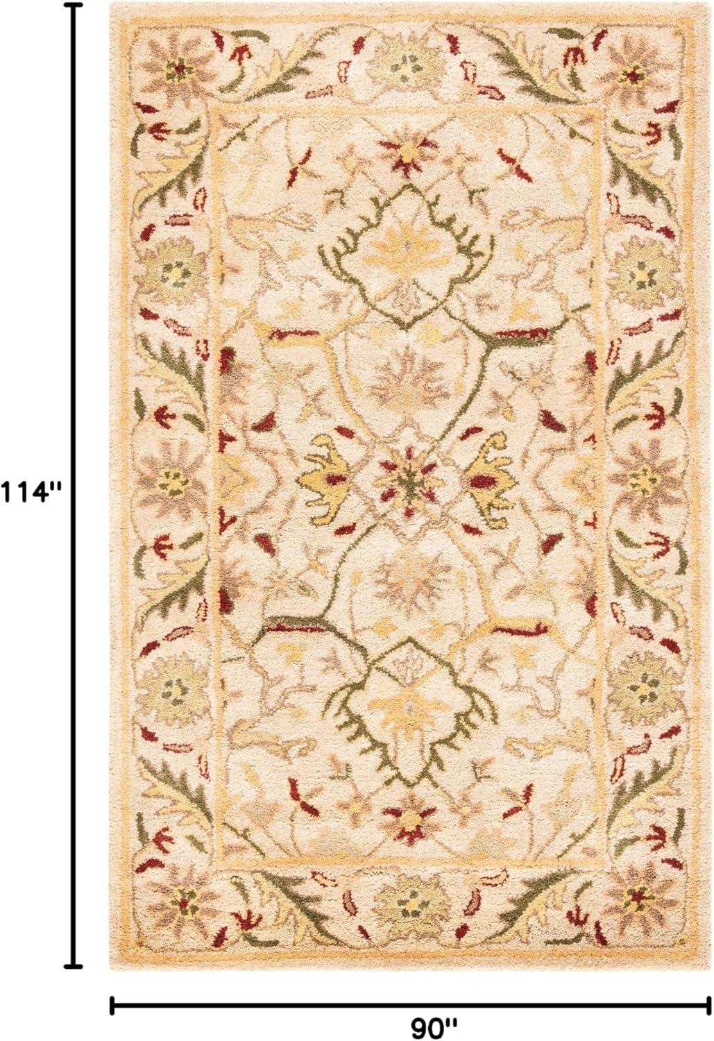 image:imageSAFAVIEH Antiquity Collection Area Rug 5 x 8 Ivory Handmade Traditional Oriental Wool Ideal for High Traffic Areas in Living Room Bedroom AT14AIvory
