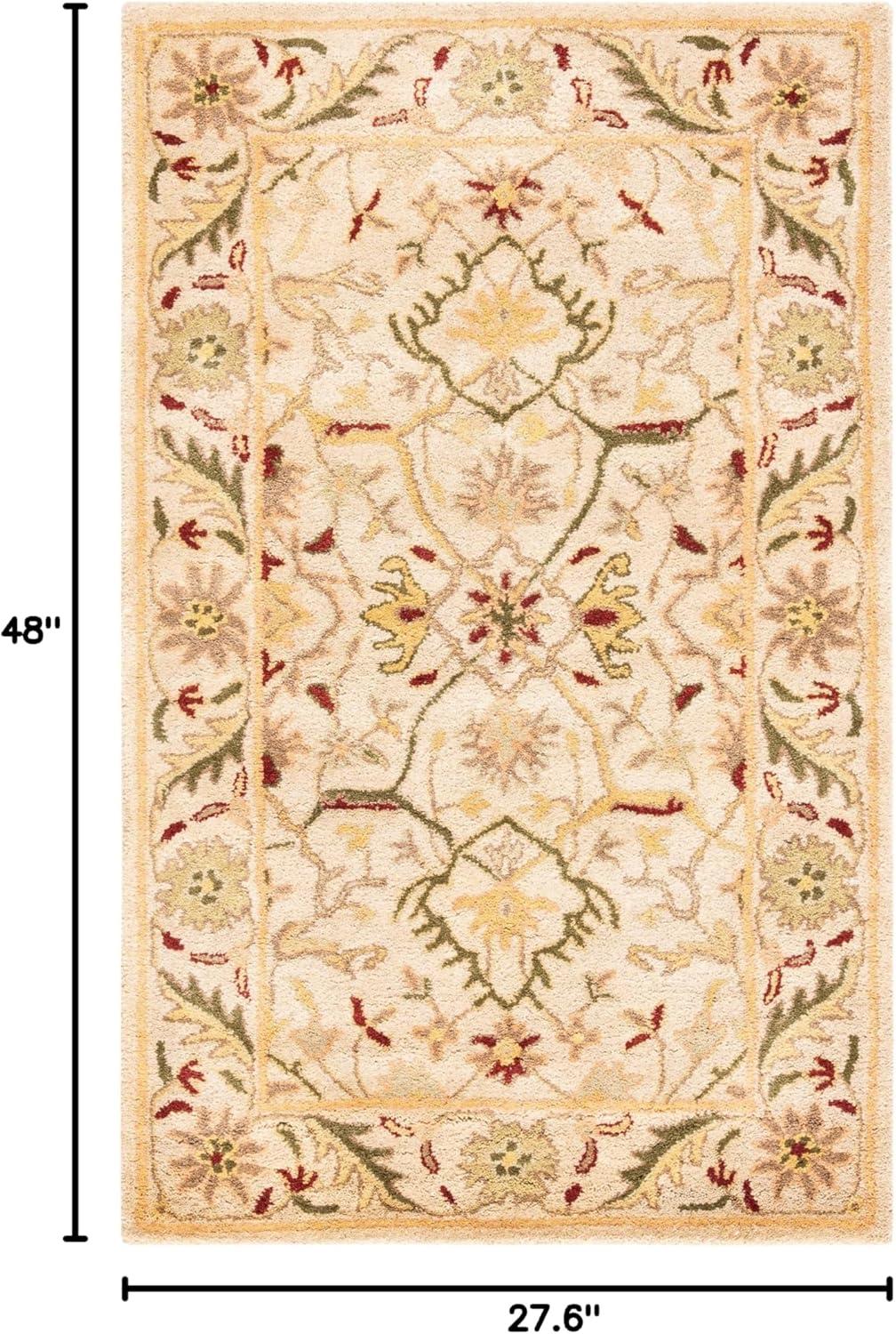 image:imageSAFAVIEH Antiquity Collection Area Rug 5 x 8 Ivory Handmade Traditional Oriental Wool Ideal for High Traffic Areas in Living Room Bedroom AT14AIvory