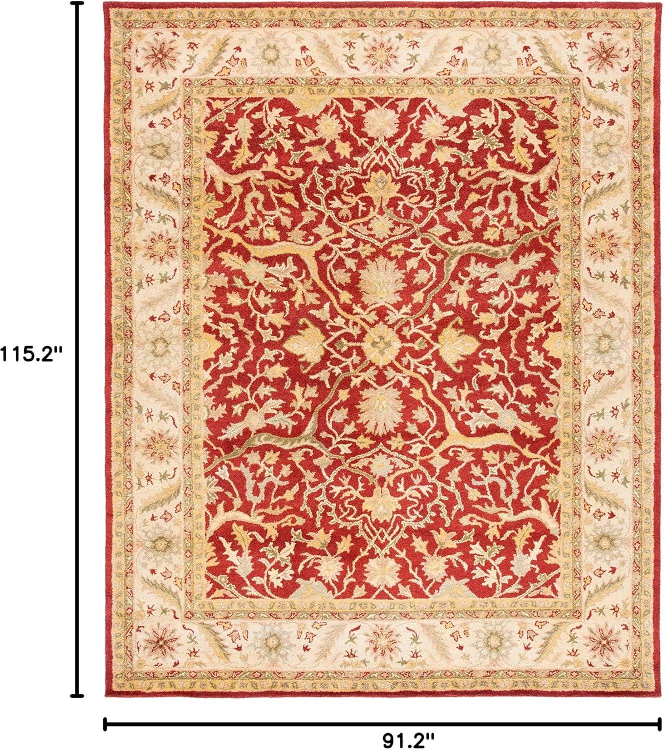 image:imageSAFAVIEH Antiquity Collection Area Rug 5 x 8 Ivory Handmade Traditional Oriental Wool Ideal for High Traffic Areas in Living Room Bedroom AT14ARust