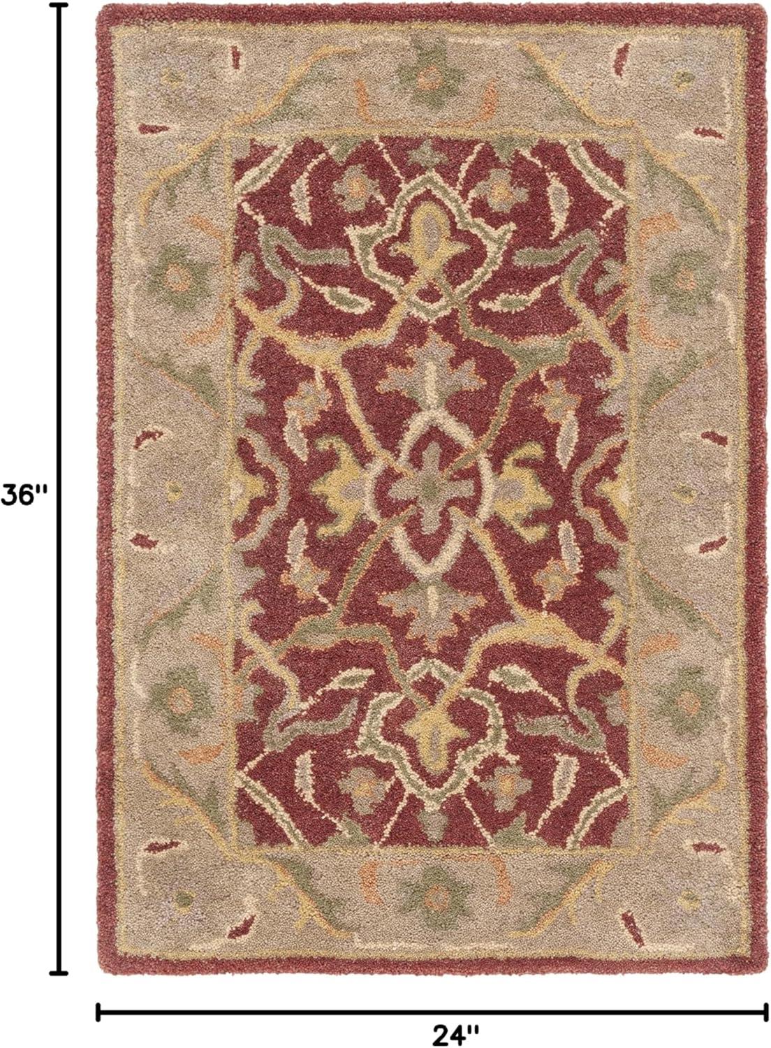 image:imageSAFAVIEH Antiquity Collection Area Rug 5 x 8 Ivory Handmade Traditional Oriental Wool Ideal for High Traffic Areas in Living Room Bedroom AT14ARust