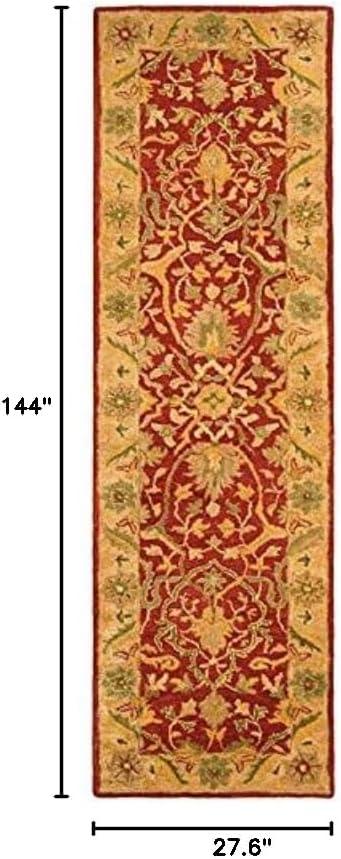 image:imageSAFAVIEH Antiquity Collection Area Rug 5 x 8 Ivory Handmade Traditional Oriental Wool Ideal for High Traffic Areas in Living Room Bedroom AT14ARust