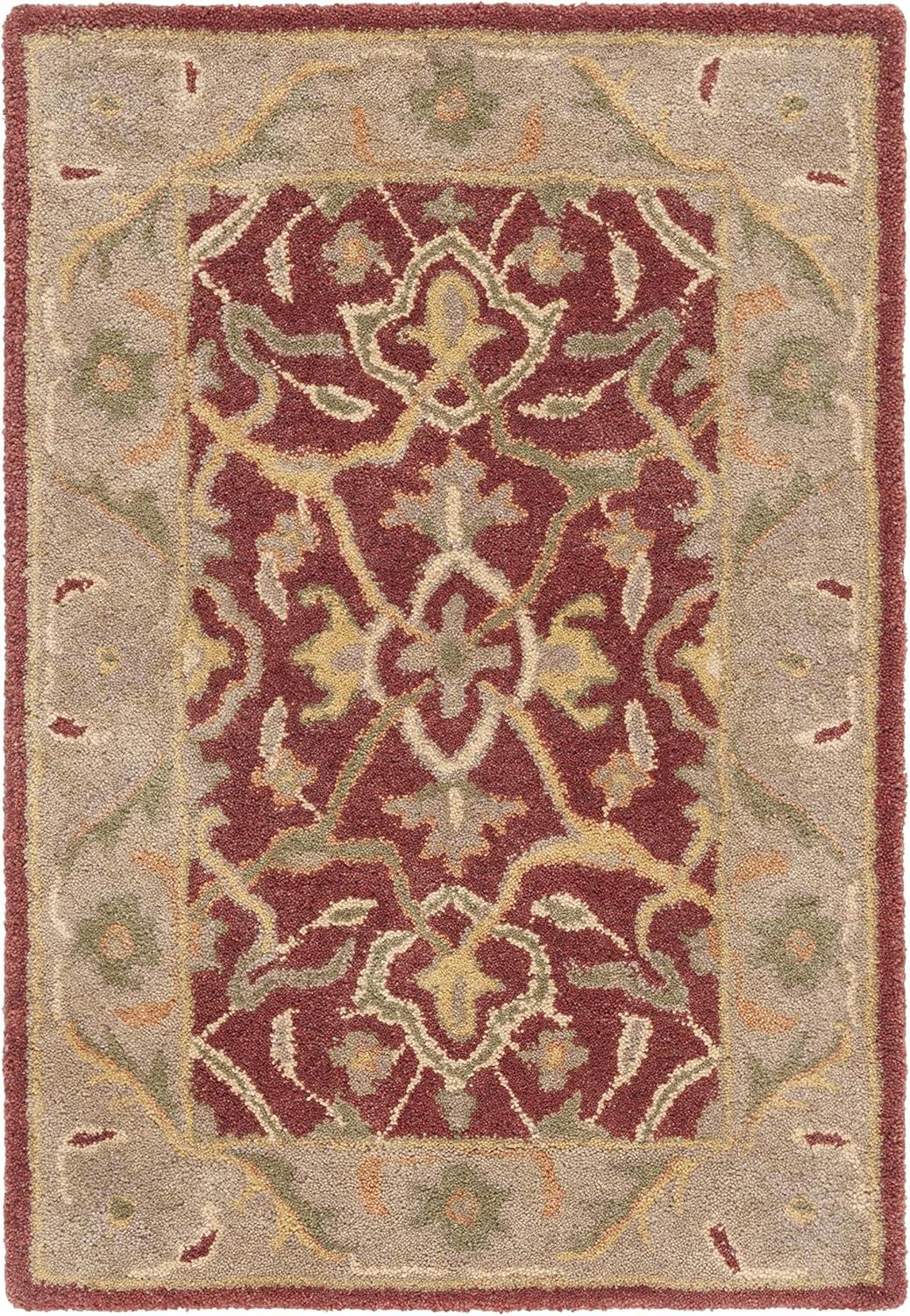 image:imageSAFAVIEH Antiquity Collection Area Rug 5 x 8 Ivory Handmade Traditional Oriental Wool Ideal for High Traffic Areas in Living Room Bedroom AT14ARust