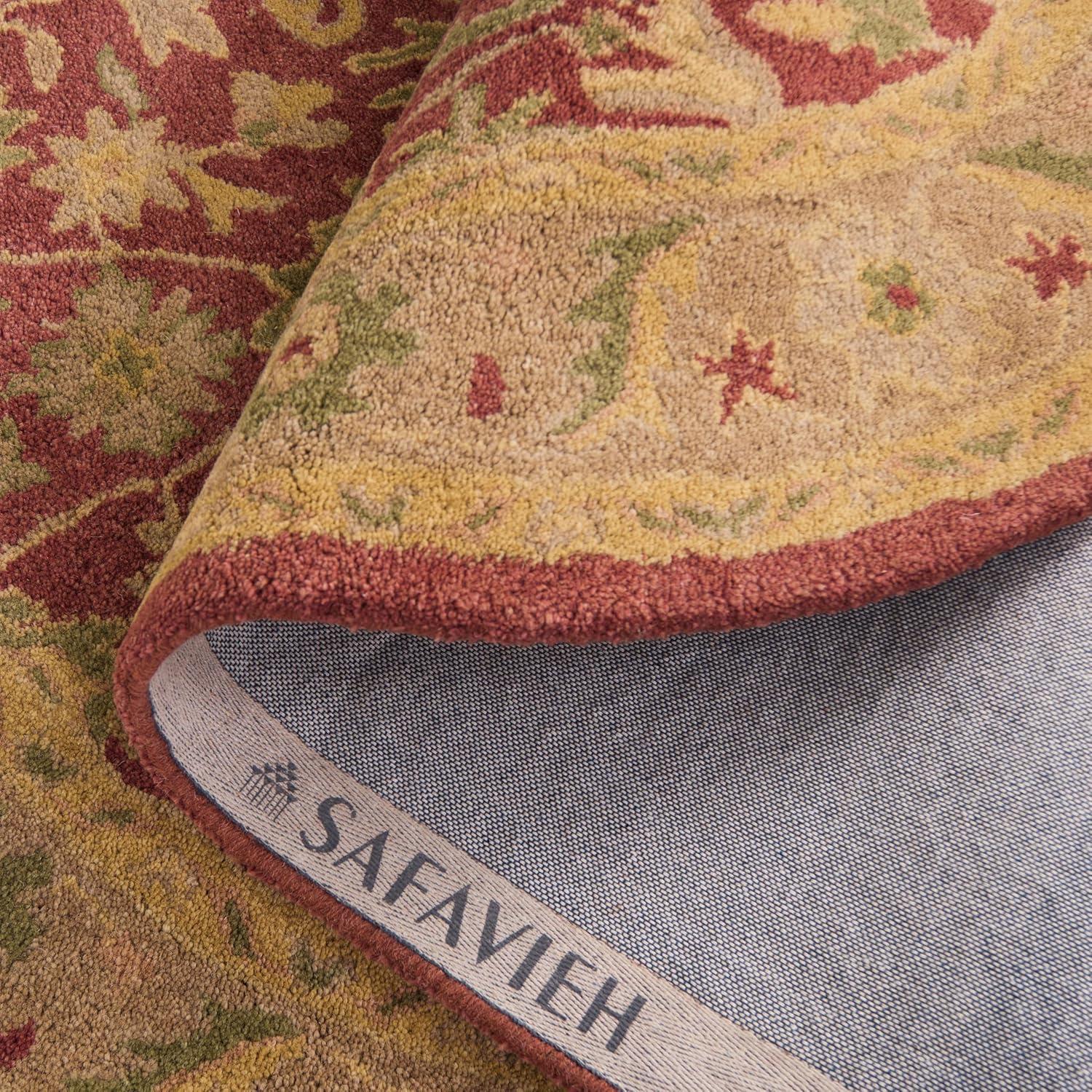 image:imageSAFAVIEH Antiquity Collection Area Rug 5 x 8 Ivory Handmade Traditional Oriental Wool Ideal for High Traffic Areas in Living Room Bedroom AT14ARust
