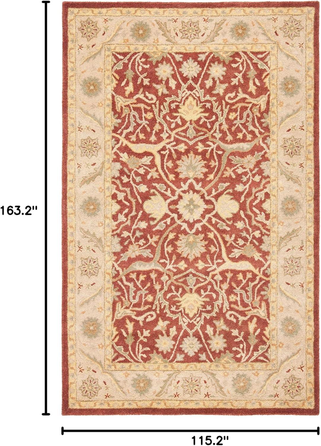 image:imageSAFAVIEH Antiquity Collection Area Rug 5 x 8 Ivory Handmade Traditional Oriental Wool Ideal for High Traffic Areas in Living Room Bedroom AT14ARust